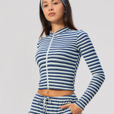 Alpine Stripe Cropped Jacket