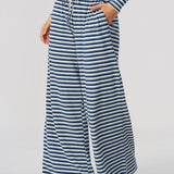 Alpine Stripe Wide-Leg Pant