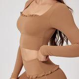 AirSculpt Square-Neck Long Sleeve