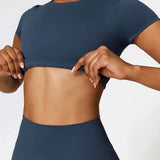 クロップドショートスリーブTシャツ