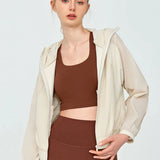 UVカットつば広通気性メッシュジャケット