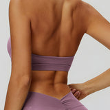 Sleek Back V-Neck Sports Bra