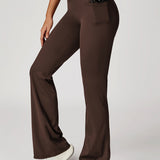 FlowLift Cross-Waist Flare Pants