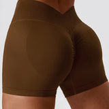 Pantaloncini con arricciatura a V