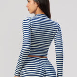 Alpine Stripe Cropped Jacket