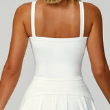 ダブルストラップヨガレーサーバックタンクトップ