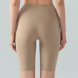 ライクラベアフィットハイウエストピーチバットバイクショーツ