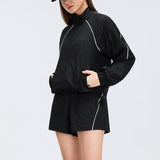 WindFlow Cropped Track Jacket