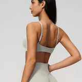Cream Sculpt V Bra