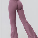 フレア＆ギャザーハイウエストパンツ