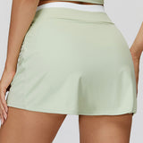 Gonna a strati a coste a contrasto