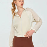 UVカットつば広通気性メッシュジャケット