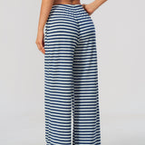 Alpine Stripe Wide-Leg Pant