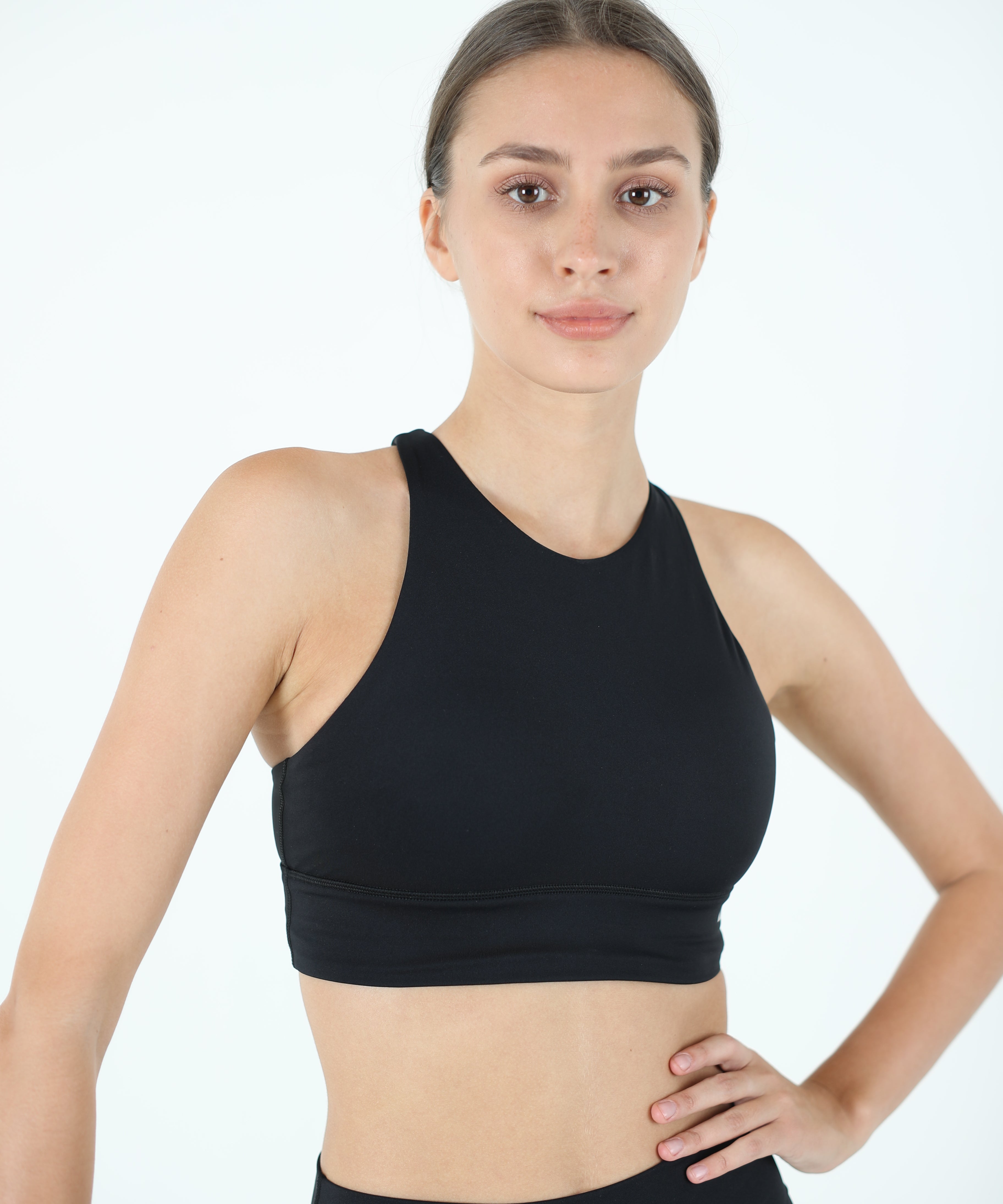 High Neck Crossback Sports Bra