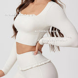 AirSculpt Square-Neck Long Sleeve
