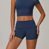 エコリサイクルアシンメトリーショルダーアスレチックタンク