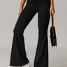 Eco-Recycled Versatile High-Waisted Flared Pants