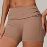 Eco-Recycled Quick-Dry High-Waisted Yoga Shorts