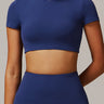 Hollow Back Quick-Dry Crew Neck Yoga Tee