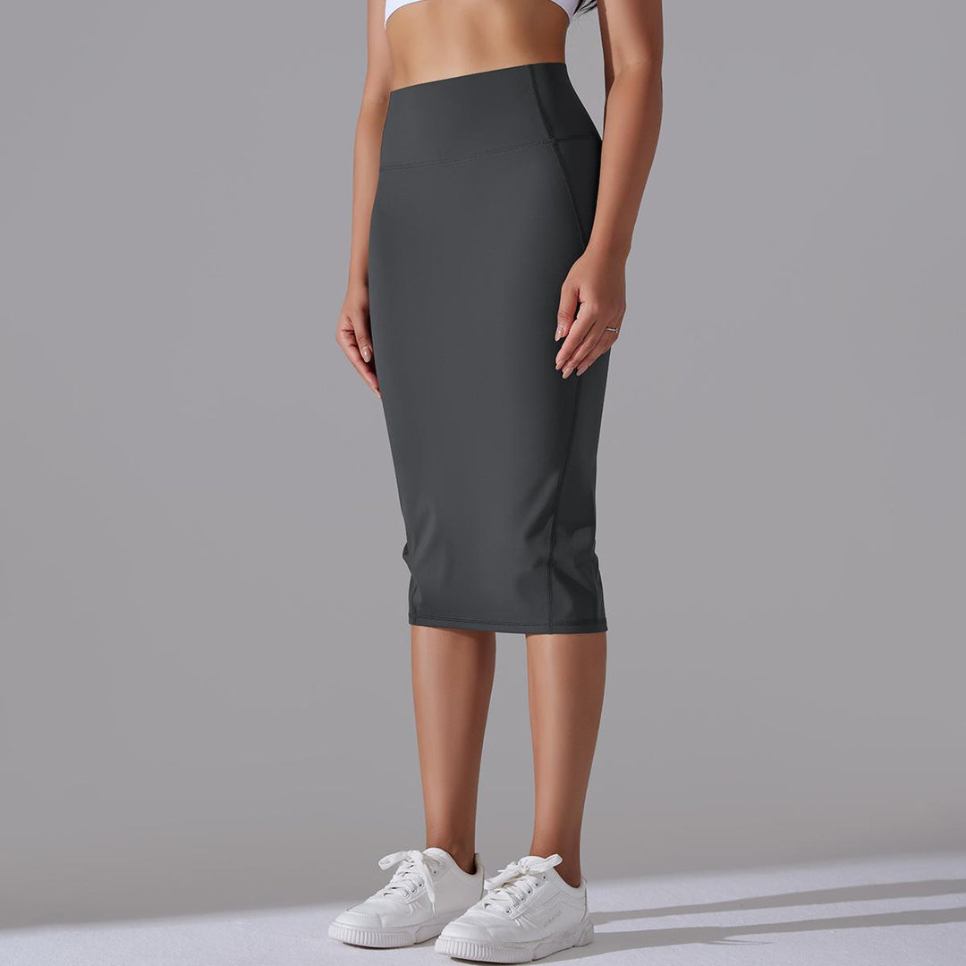 Brushed Skinny Hip-Hugging Sports Skirt