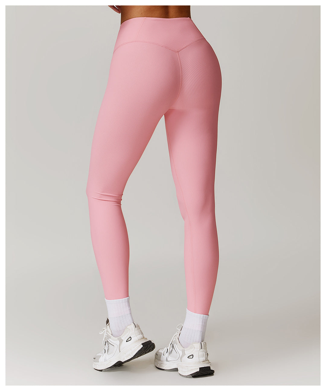 Ribbed High-Waist Sculpting Leggings