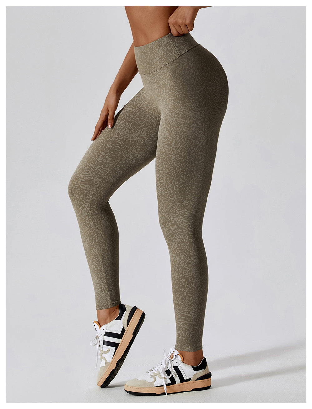 Patterned Bottom Lift Leggings