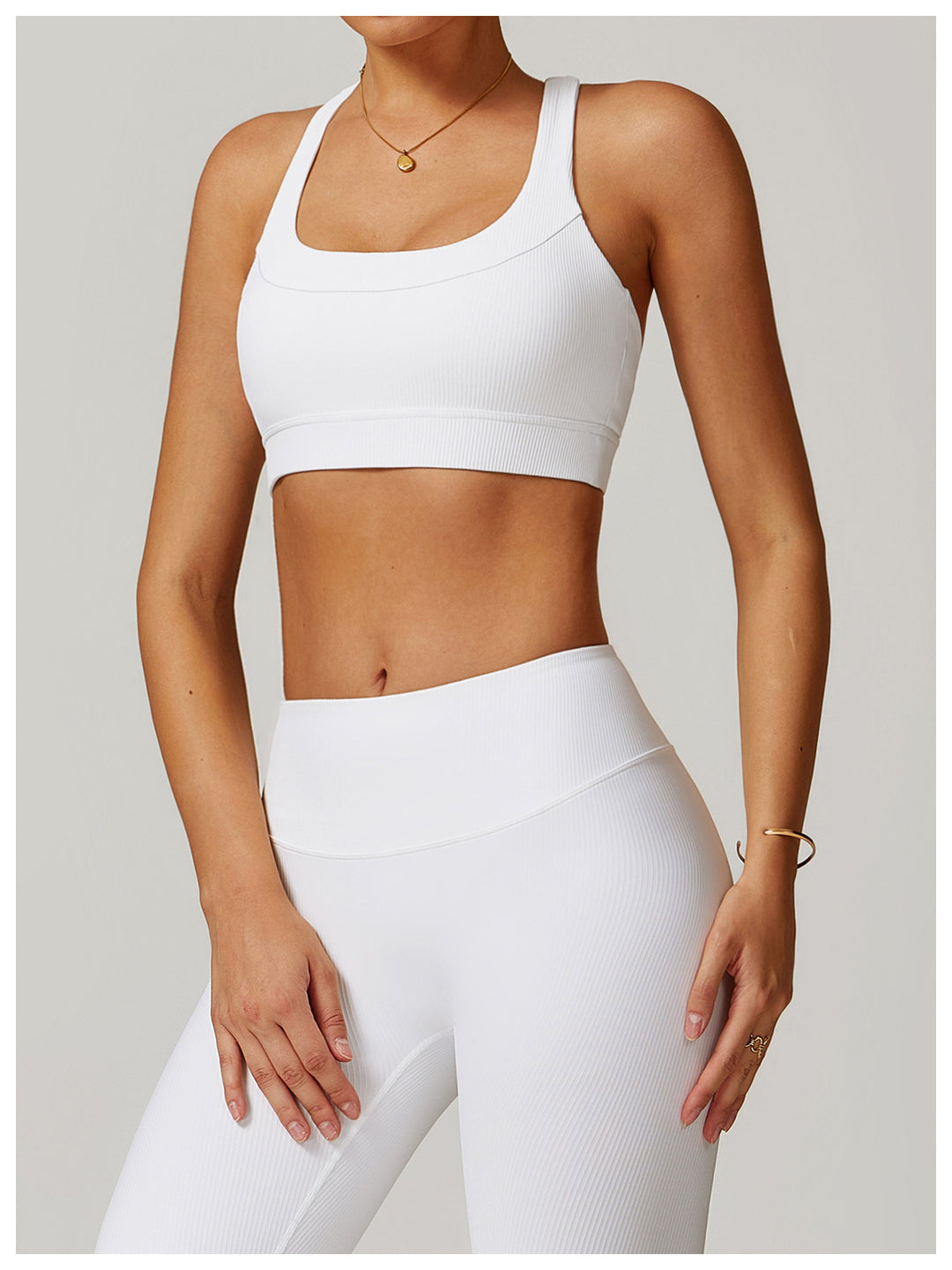 Ribbed Back-Enhancing Sports Bra