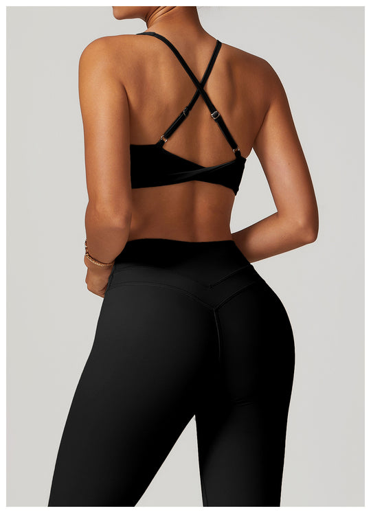 Lattice-Back Sports Bra