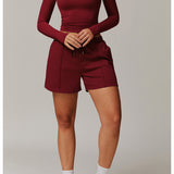 速乾性Vネックコンプレッションロングスリーブ