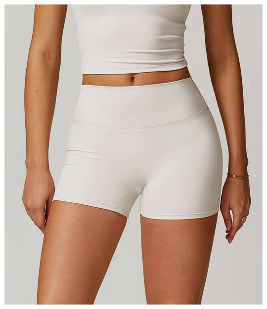 Brushed High-Waist Yoga Shorts