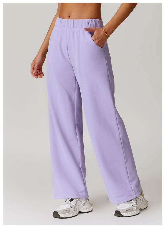 Winter High-Waist Straight Leg Pants