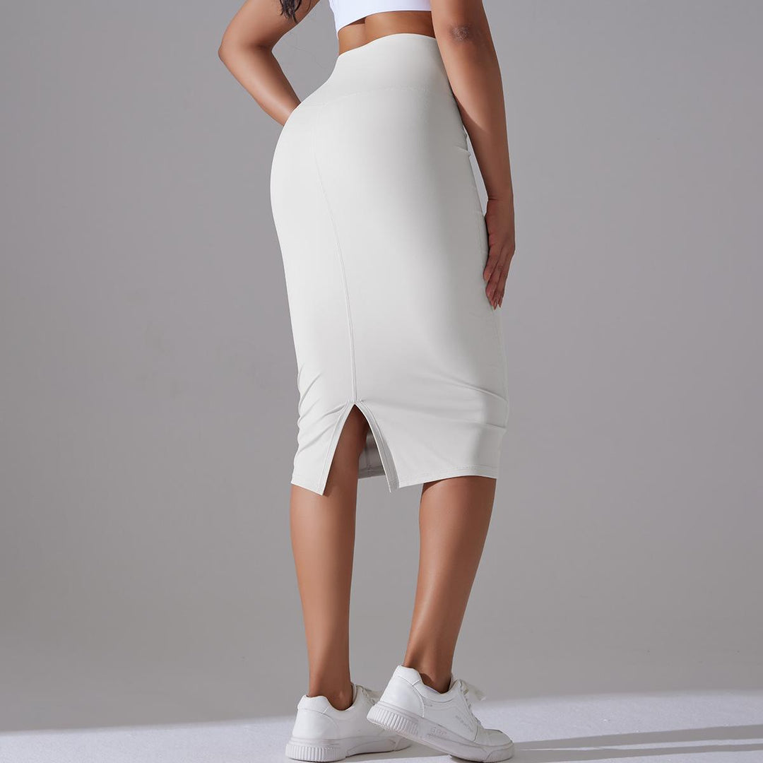 Brushed Skinny Hip-Hugging Sports Skirt