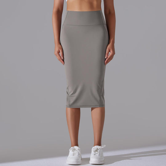 Brushed Skinny Hip-Hugging Sports Skirt