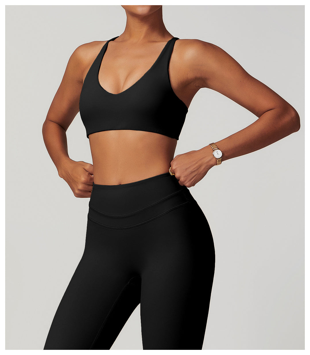 Lattice-Back Sports Bra