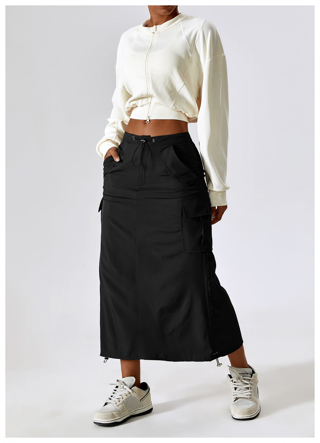 Relaxed Casual Cargo Skirt