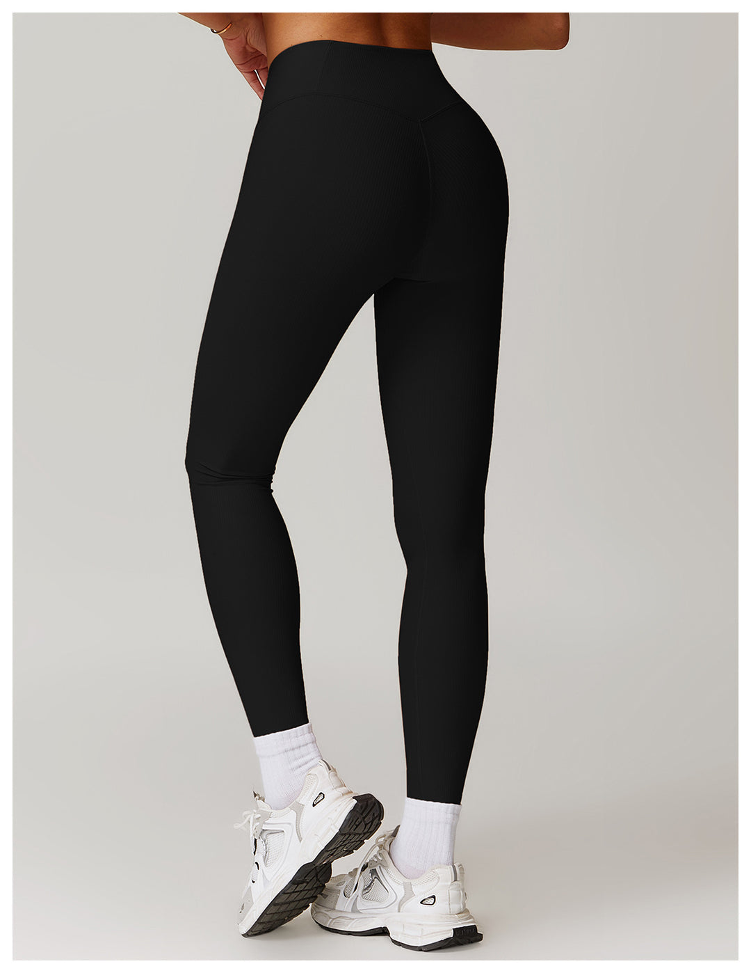 Ribbed High-Waist Sculpting Leggings