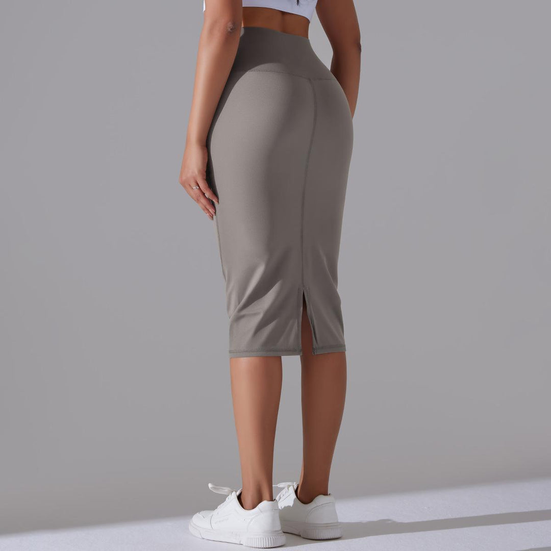 Brushed Skinny Hip-Hugging Sports Skirt