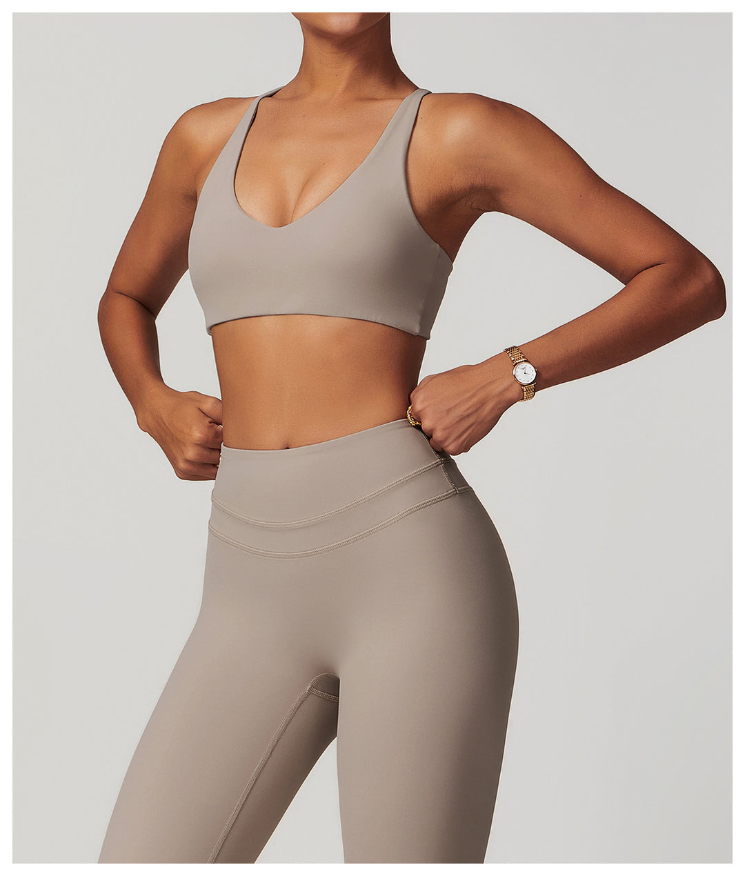 Lattice-Back Sports Bra