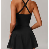 Abito incrociato con drappeggio sul davanti