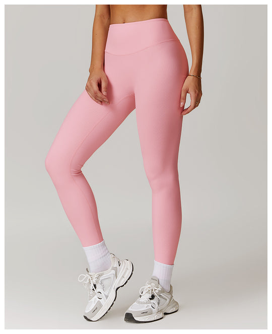 Ribbed High-Waist Sculpting Leggings