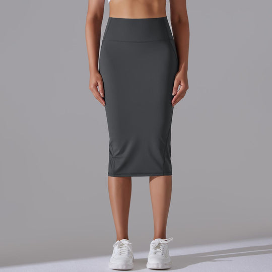 Brushed Skinny Hip-Hugging Sports Skirt