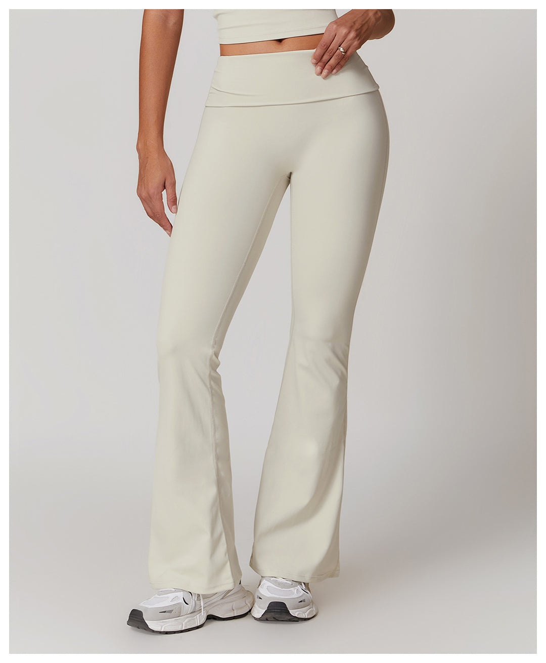 Brushed High-Waist Sculpting Flare Pants