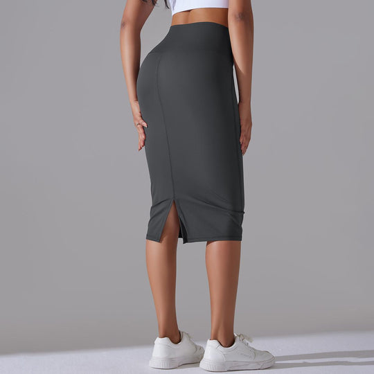 Brushed Skinny Hip-Hugging Sports Skirt