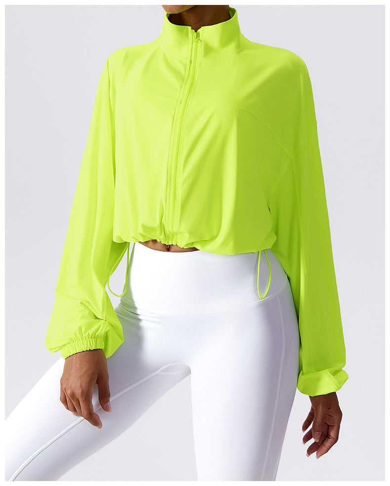 Cropped Loose Fit Sun Jacket