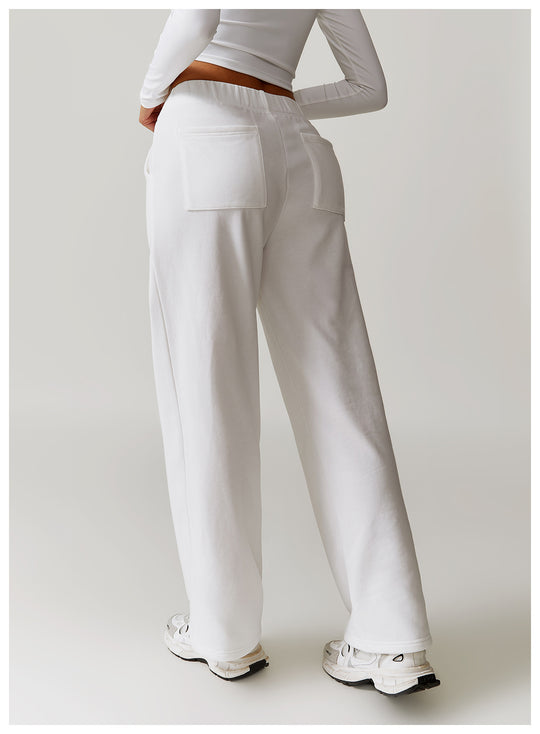 Winter High-Waist Straight Leg Pants