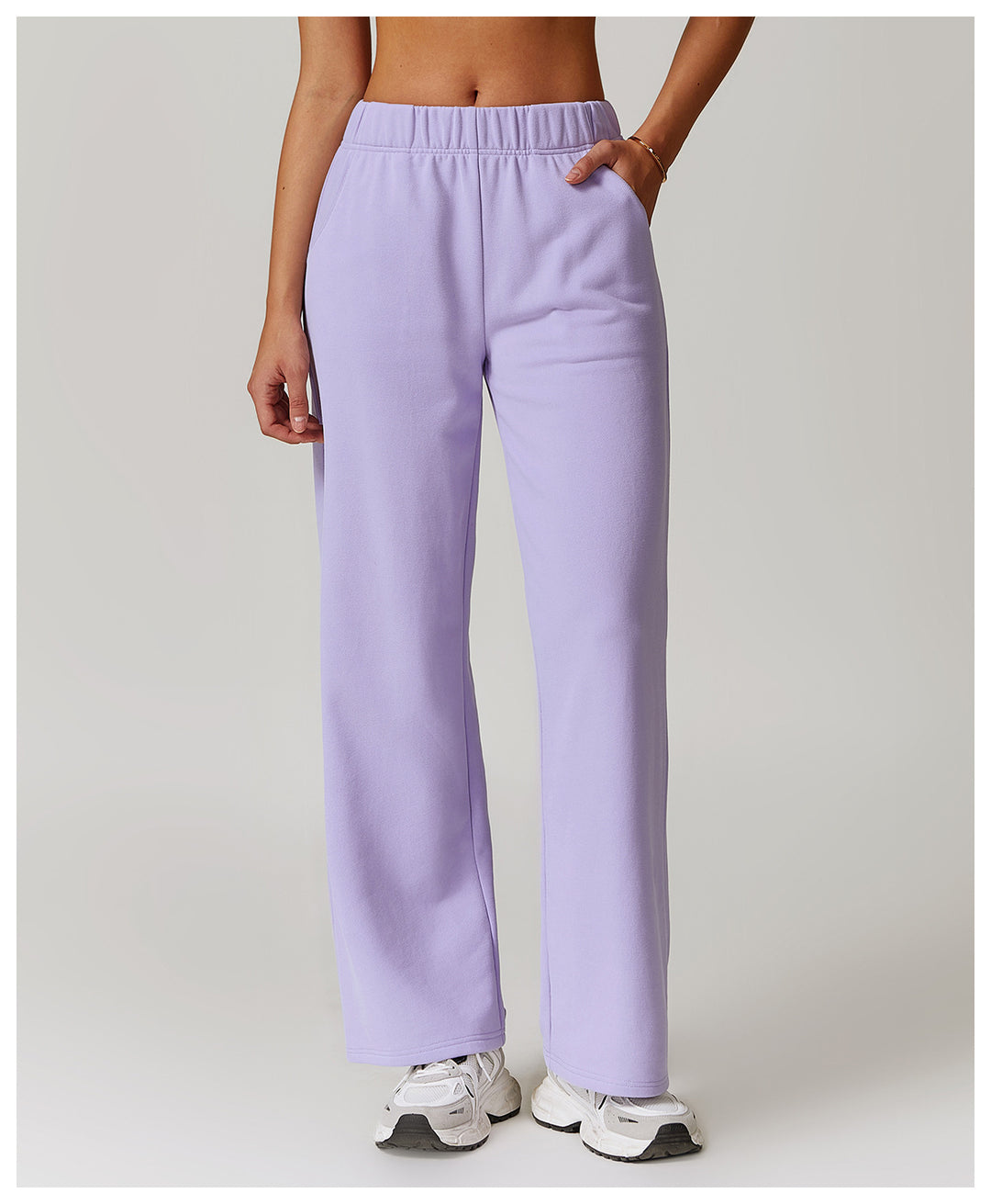 Winter High-Waist Straight Leg Pants