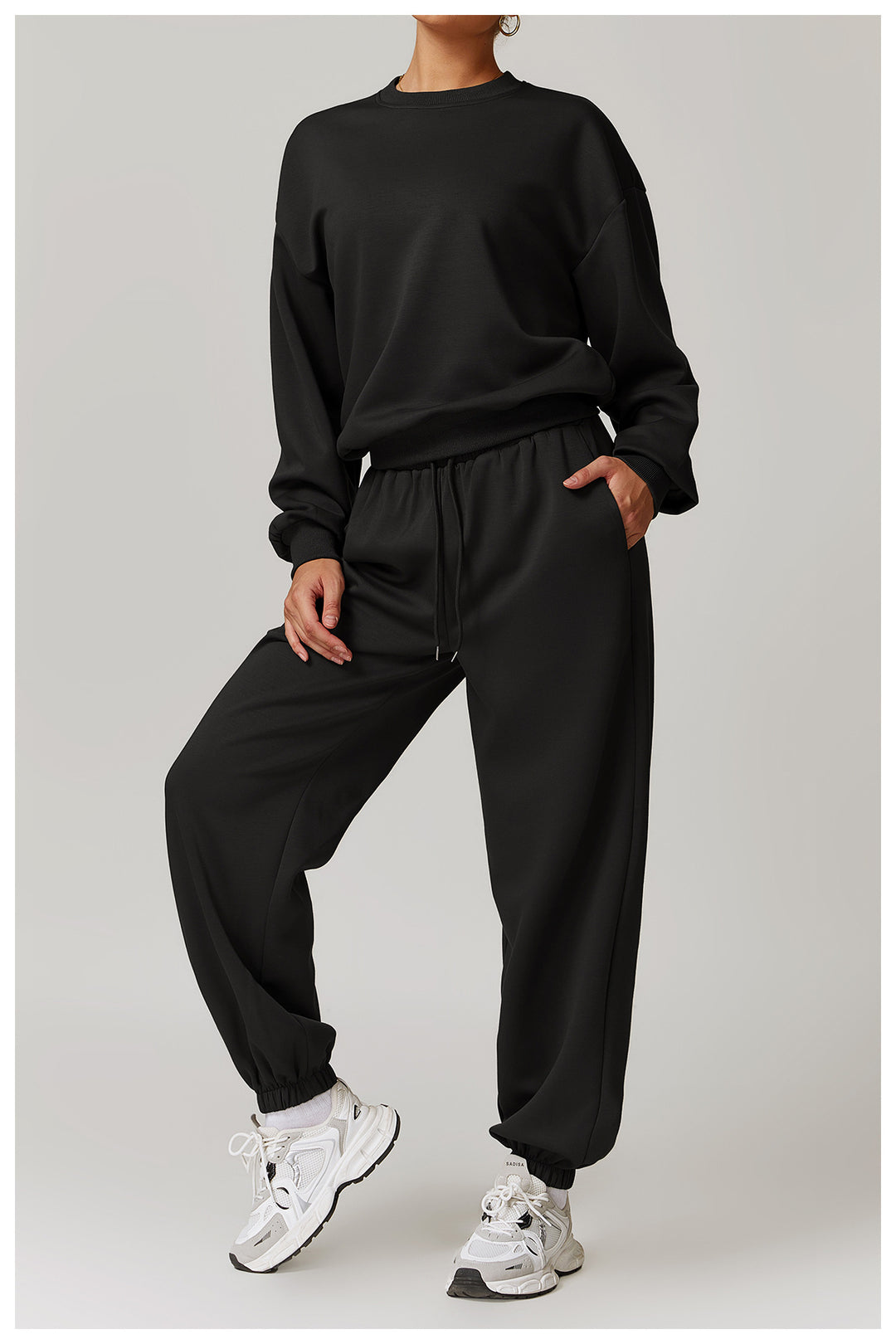 High-Waist Relaxed Fit Trousers