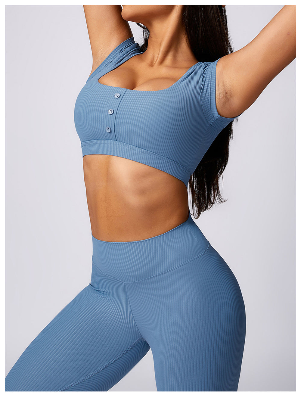 ZenFlex Ribbed Yoga Tee