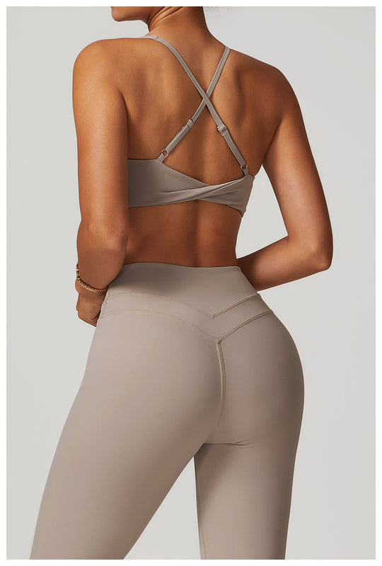 Lattice-Back Sports Bra