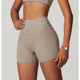 Pantaloncini da yoga a vita alta